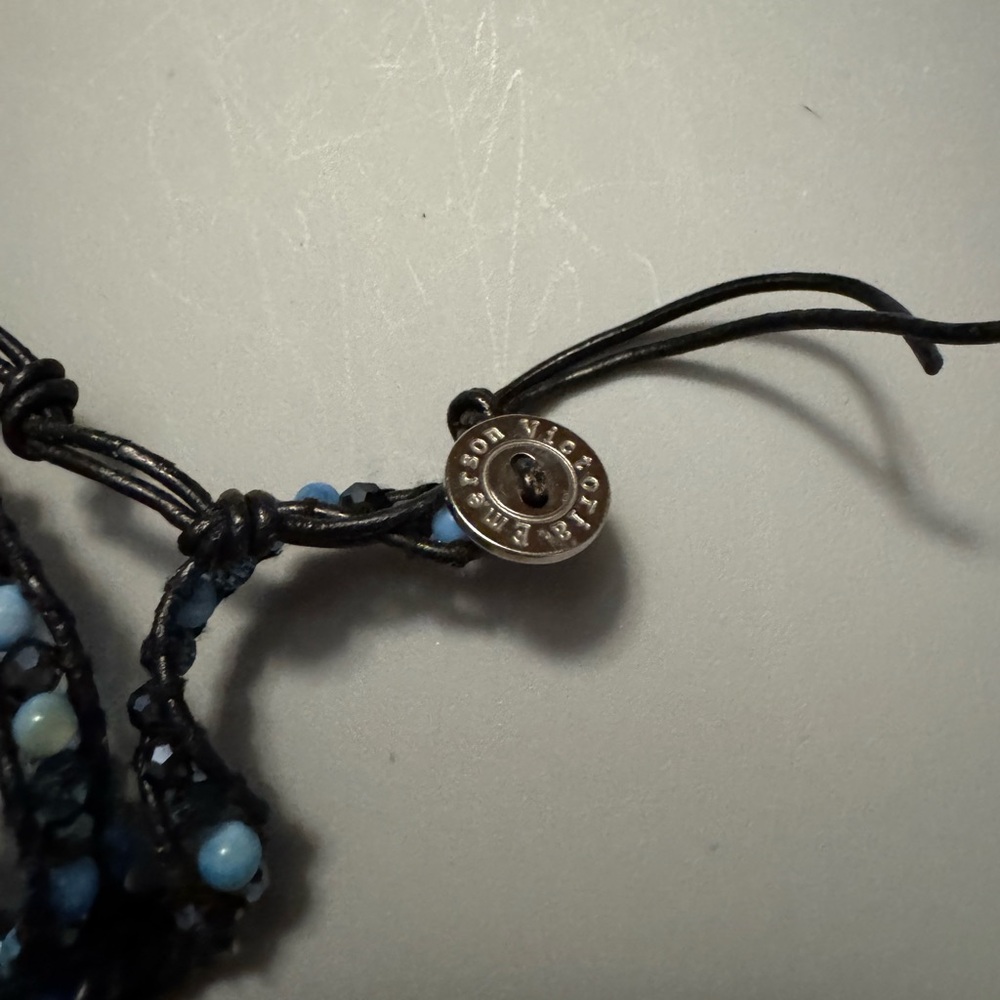 Victoria Emerson blue and black wrap bracelet - Picture 2 of 3